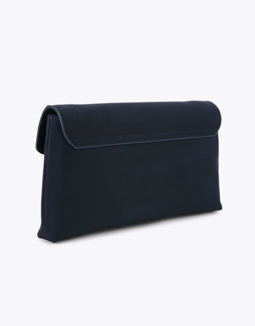 Carvela Maria envelope clutch in navy, 4 of 4