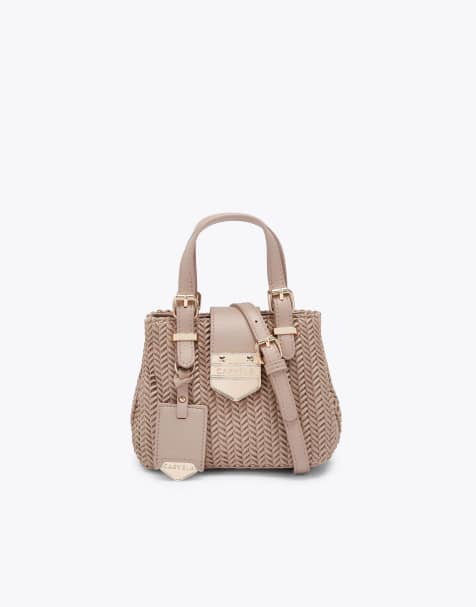 Carvela Maria micro weave tote in taupe - view 1