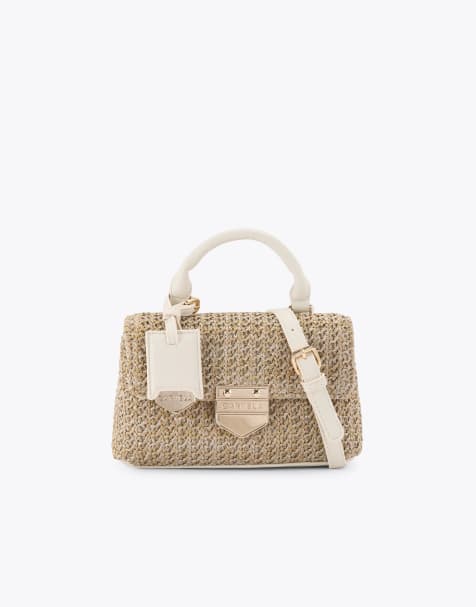 Carvela Maria mini top handle tote in beige combination - view 1