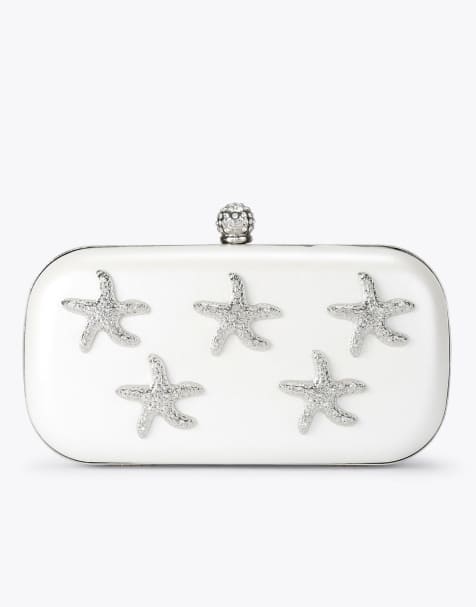 Carvela Marina starfish clutch in white - view 1