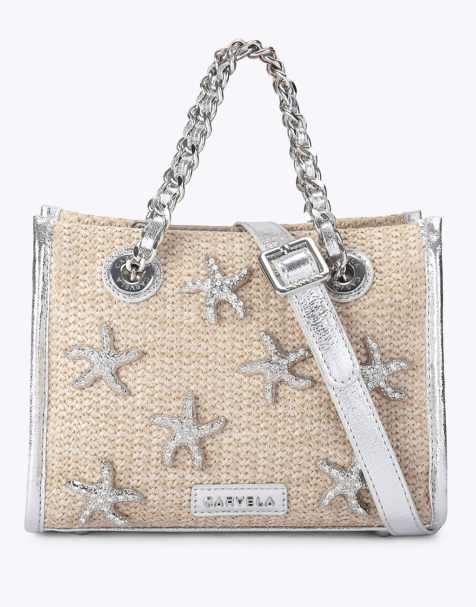 Carvela Marina starfish micro shoulder bag in silver - view 1