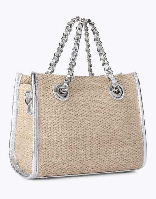 Carvela Marina starfish micro shoulder bag in silver, 3 of 4