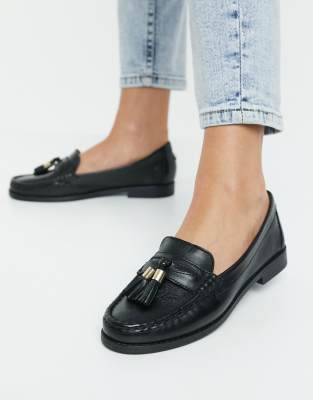 carvela leather tassel loafer