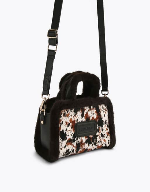 Carvela Mini bella borg leather tote in brown other