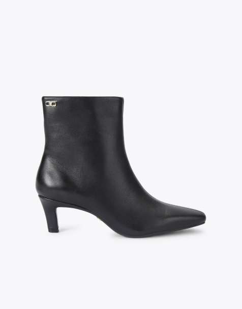 Carvela Moda low ankle boots in black leather - view 1