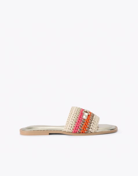 Carvela Nola mule sandal flat sandals in pink combination - view 1