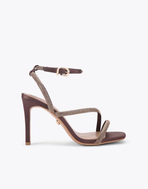 Carvela Paparazzi heeled sandals in brown - view 1