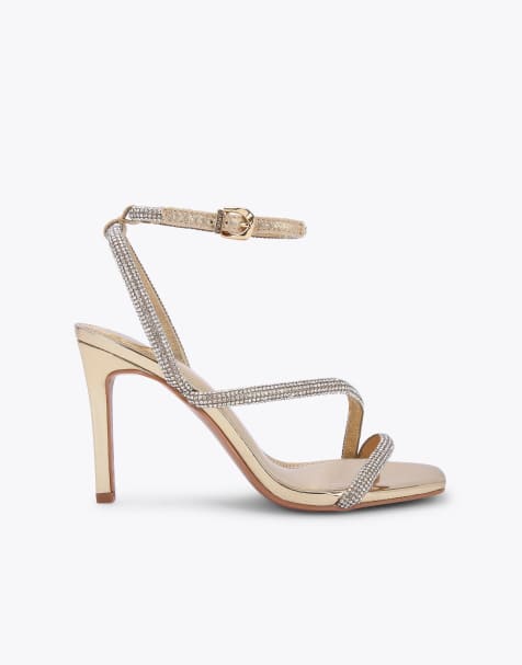 Carvela Paparazzi heeled sandals in gold - view 1