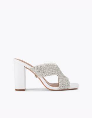  Paparazzi pearl block heeled sandals 