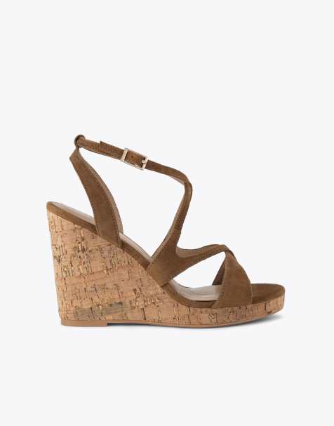 Carvela Pavia wedge heeled sandals in brown - view 1