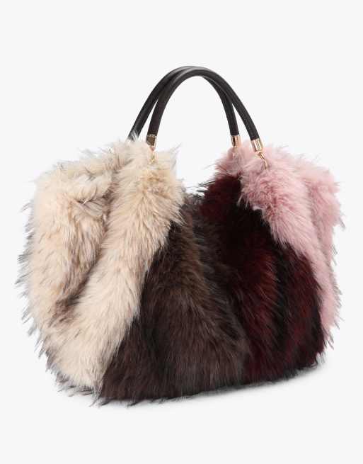 Carvela Pavilion fur bag tote in multi/other, 2 of 4