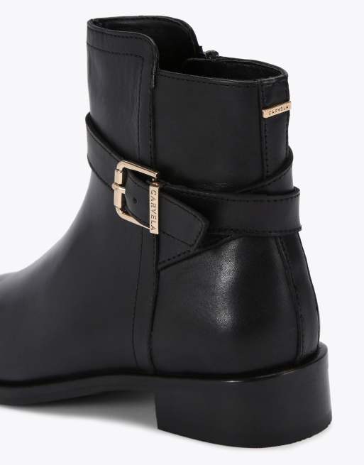 Carvela Pienza boot wf low ankle boots in black, 3 of 4