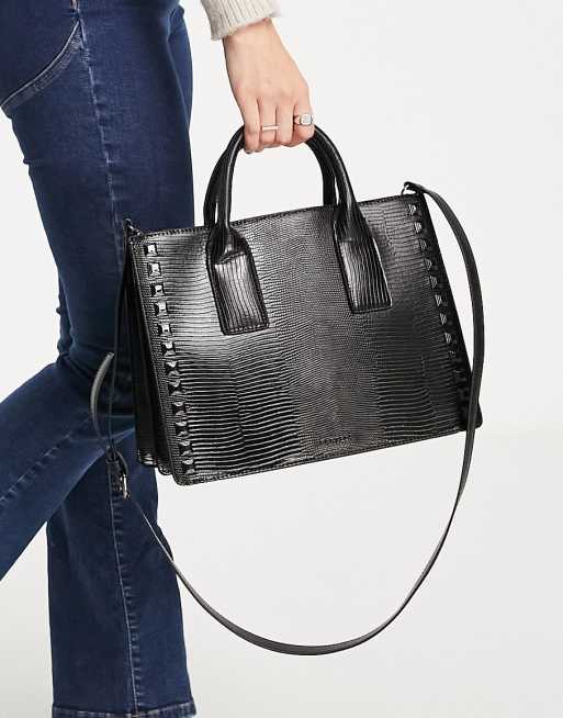 Carvela black deals studded bag