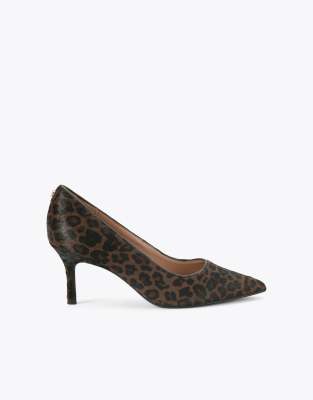  Pompeii court heeled shoes in black brown