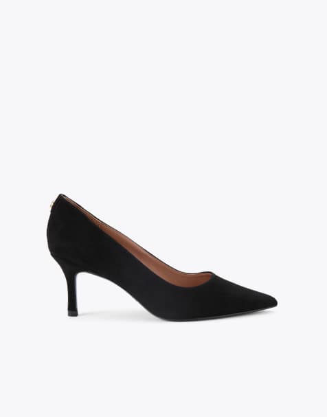 Carvela Pompeii court heeled shoes in black suede - view 1