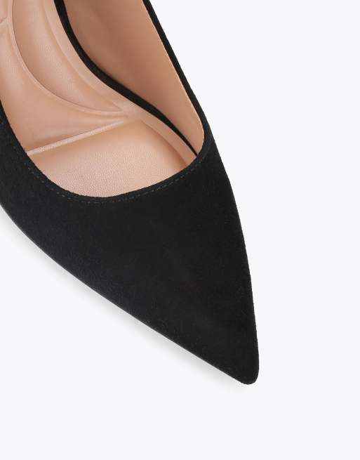 Carvela Pompeii court heeled shoes in black suede , 3 of 4