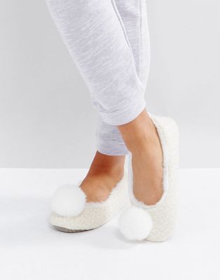 carvela pom pom slippers