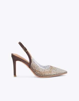  Positano vinyl sling back heeled shoes 