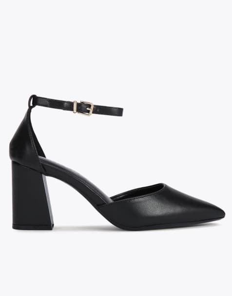 Carvela Refined court heeled sandals in black - view 1