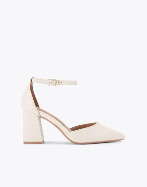 Carvela Refined court heeled shoes in bone - view 1
