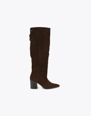  Reina knee boots in dark brown