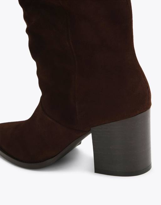 Carvela Reina knee boots in dark brown, 3 of 4