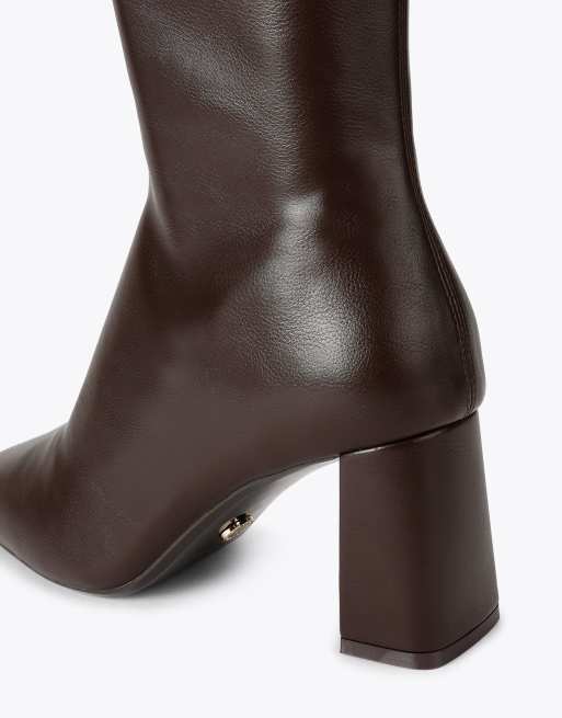 Carvela Rometta high leg knee boots in brown, 4 of 4