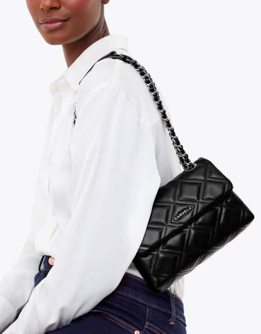 Carvela Rosa chain shoulder bag in black, 4 of 4