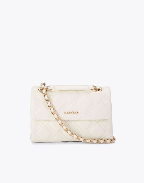 Carvela Rosa chain shoulder bag in bone - view 1