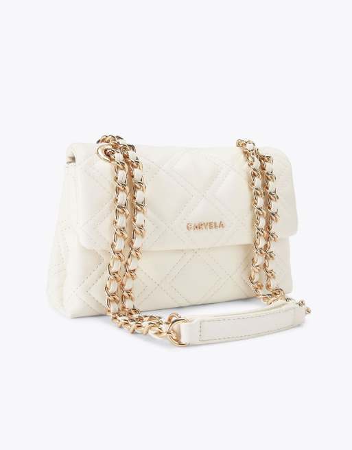Carvela Rosa chain shoulder bag in bone, 3 of 4