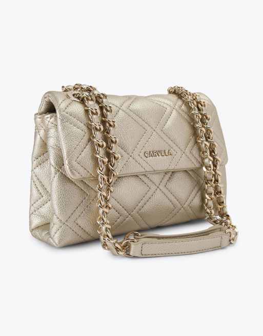 Carvela Rosa chain shoulder bag in gold combination, 2 of 4