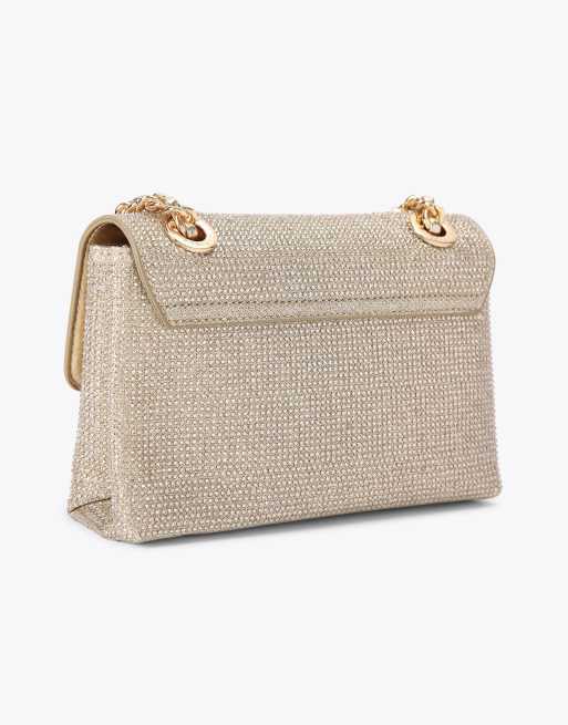Carvela Rosa chain shoulder bag in gold, 3 of 4