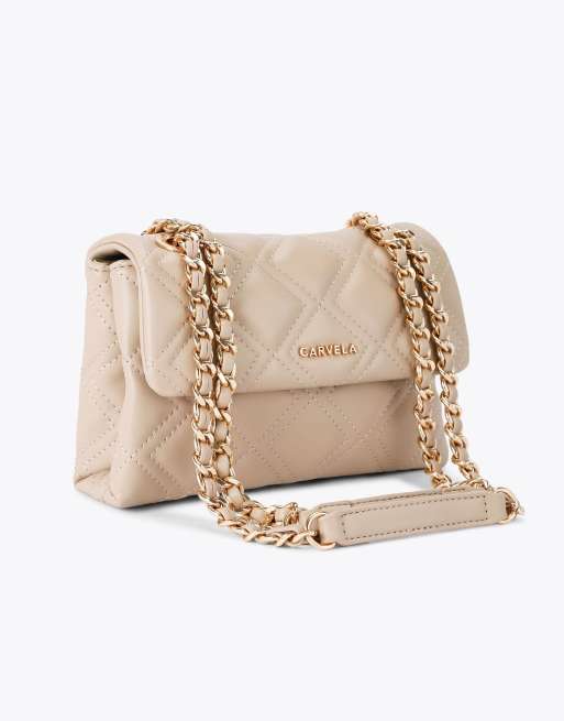 Carvela Rosa chain shoulder bag in taupe, 2 of 4