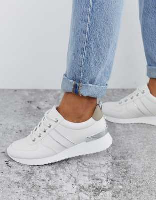 white carvela trainers