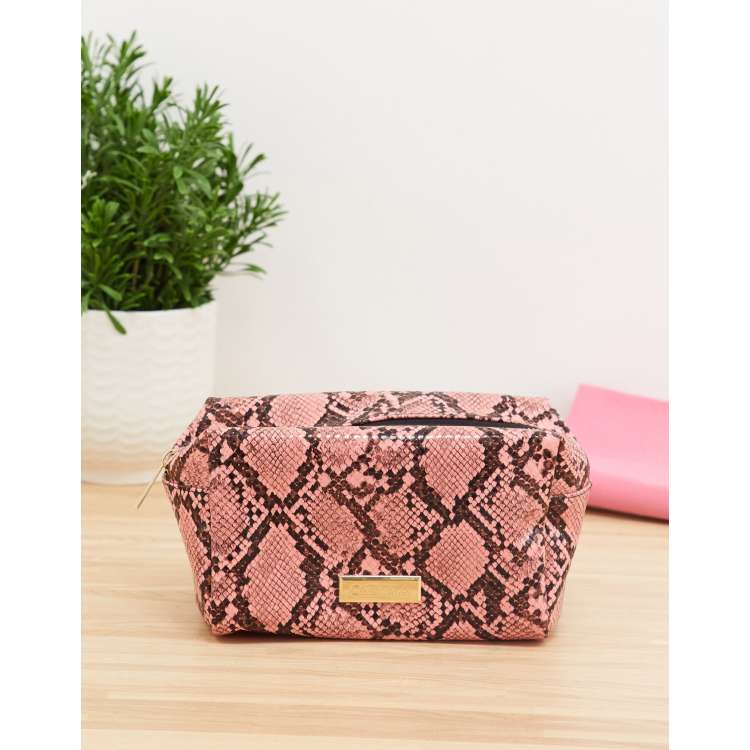 Pink snake print purse new arrivals