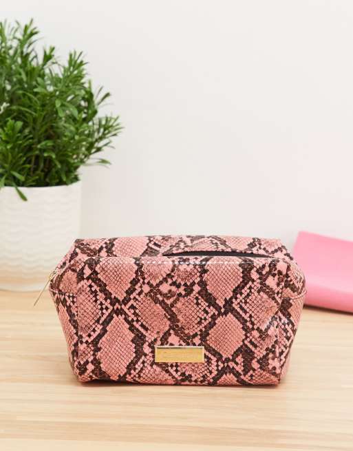 Pink snake print clearance purse