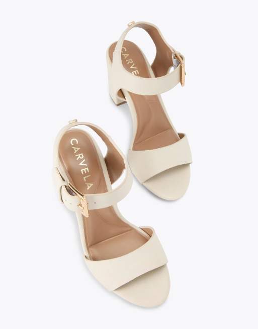 Carvela Sadie 2 heeled sandals in bone, 4 of 4