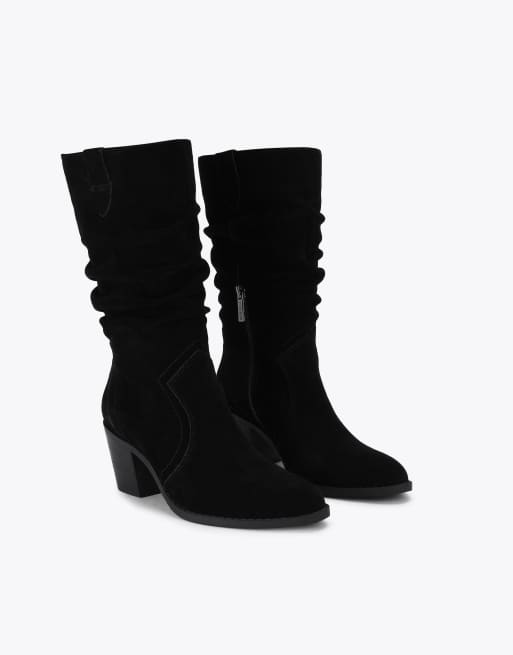 Carvela Salvetti slouch knee boots in black, 2 of 4