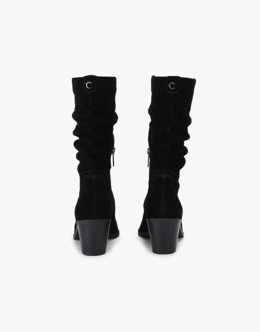 Carvela Salvetti slouch knee boots in black, 3 of 4