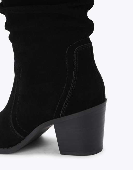 Carvela Salvetti slouch knee boots in black, 4 of 4