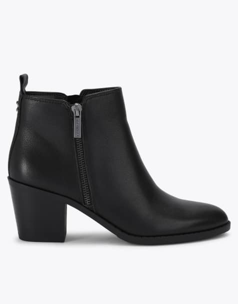 Carvela Salvetti zip low ankle boots in black - view 1