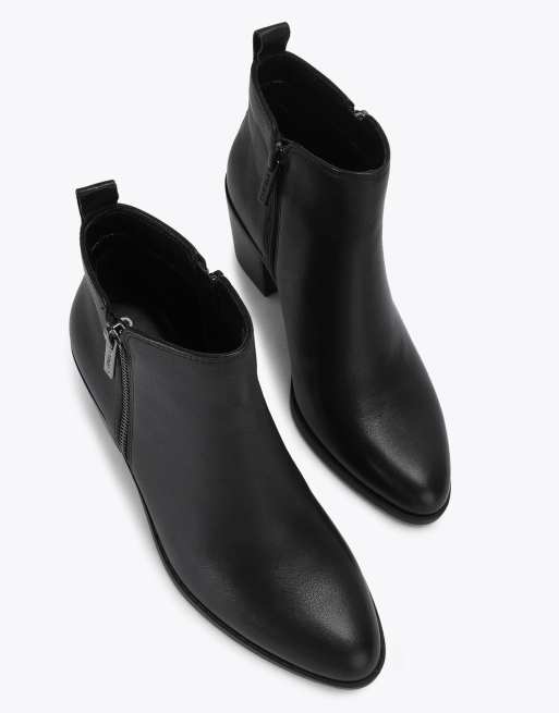 Carvela Salvetti zip low ankle boots in black, 2 of 4