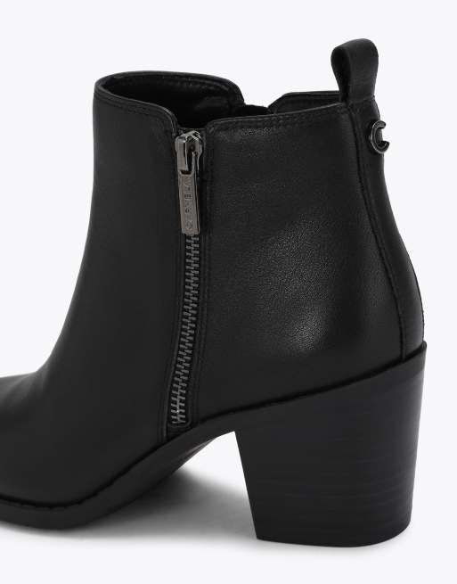 Carvela Salvetti zip low ankle boots in black, 3 of 4
