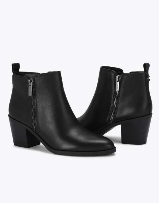 Carvela Salvetti zip low ankle boots in black, 4 of 4