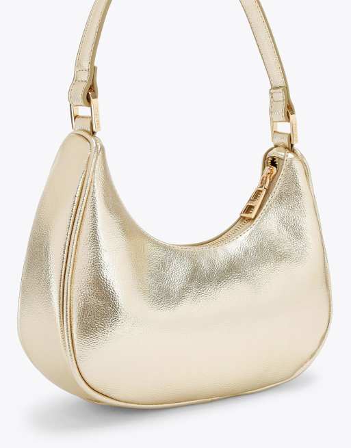 Carvela Scoop shoulder bag in gold, 3 of 4