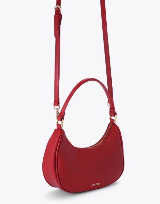Carvela Scoop shoulder bag in red, 2 of 4