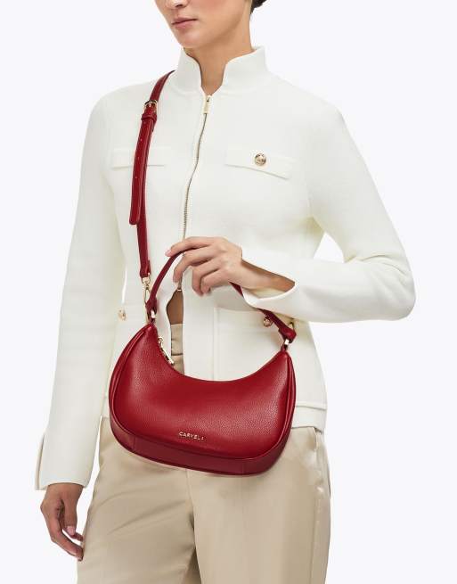 Carvela Scoop shoulder bag in red, 4 of 4