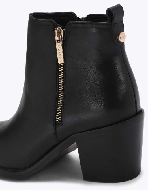 Carvela Secilly low ankle boots in black, 3 of 4