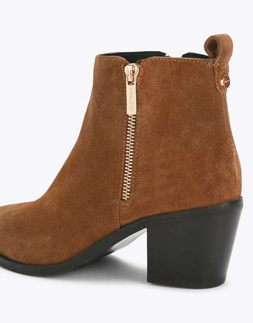 Carvela Secilly low ankle boots in tan, 3 of 4