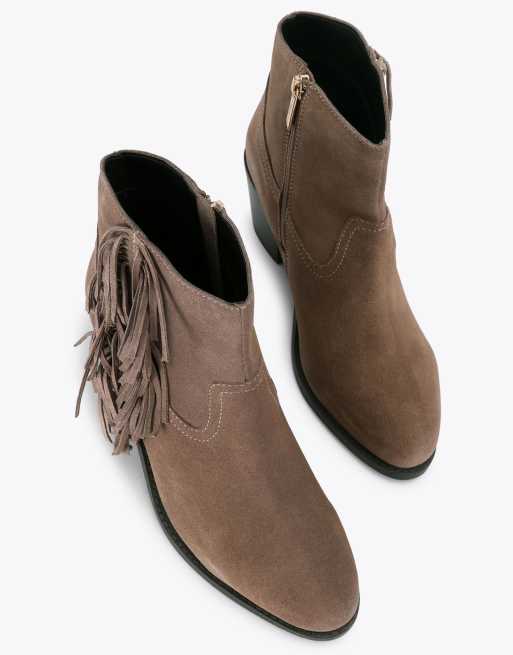 Carvela Secilly western low ankle boots in taupe, 2 of 4